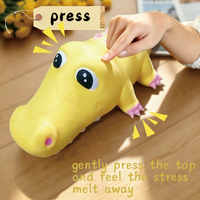 Adorable jouet sensoriel en forme de dinosaure à remontée lente, compressible, tactile, apaisant et moelleux