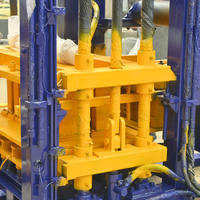Machine automatique de fabrication de briques de pavage hydrauliques avec PLC et engrenages, pour ciment et matériaux bruts, certifiée CE, haute précision, Eco Qt4-15S