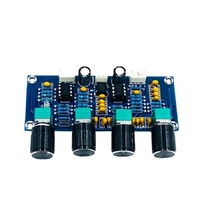 NE5532 ton kurulu preamp öncesi amp tiz bas ses ayarı ile amplifikatör kurulu için ön amplifikatör ton denetleyicisi