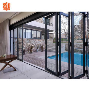 Porta pieghevole in alluminio grande vetro Bi Fold sistema di porta per Villa terrazza ingresso - Product Image 2