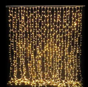 Factory Outlets LED 8 Modes Hanging Fairy Window Curtain String Lights For Wedding Birthday Party Decor