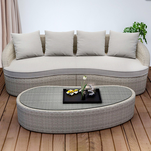 A buon mercato Salotto Divano Scenografie di Alluminio Terrazza Ratan <span class=keywords><strong>Giardino</strong></span> Divano Mobili - Product Image 2
