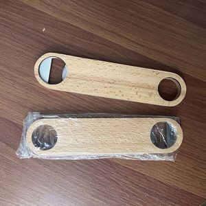 Abridor de Botellas de Cerveza de Madera con Logotipo Personalizable, Abridor con Mango de Madera para Bodas y Bares - Product Image 5