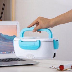 <span class=keywords><strong>Chauffe</strong></span>-aliments électrique Portable en plastique, boîte à déjeuner chauffante, 220V 1.05L, Bento - Product Image 6
