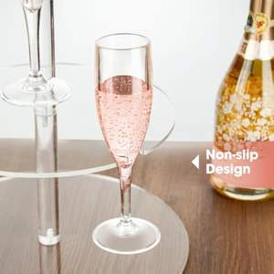 Bespoke ที่วางโชว์แชมเปญอะคริลิคใส12ช่องพร้อมแก้วไวน์3ชั้นสำหรับปาร์ตี้ - Product Image 4