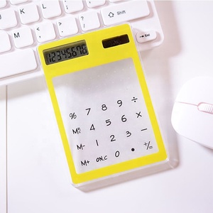 Khuyến Mãi Bảng Điều Khiển Năng Lượng Mặt Trời Điện Văn Phòng Bàn 8 Chữ Số Màn Hình Phẳng Vuông Mỏng Pocket Máy Tính Trong Suốt - Product Image 4
