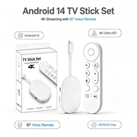Clé TV Android 14 U11 MAX d'usine, RK3518 WIFI6 Quad Core, Boîtier TV 4K DONGLE, 2 Go RAM 8 Go ROM, Clé TV Android HD Fire TV Stick