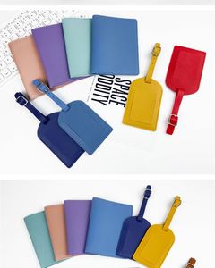 Ensemble de boîtes cadeaux pour étiquettes de bagages multicolores, porte-billets d'avion et porte-cartes d'identité haut de gamme, pendentif anti-perte pour voyage - Product Image 2