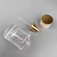 Flacon de parfum en verre transparent de luxe 30ml 50ml, forme unique, rechargeable, atomiseur vide, diffuseur de parfum