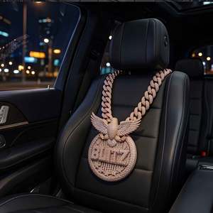 Nuevo Collar con Colgante Personalizado de Águila con Incrustaciones de Diamantes, Medallón de Oro Rosa, Estilo Hip Hop para Hombre, Regalo - Product Image 2