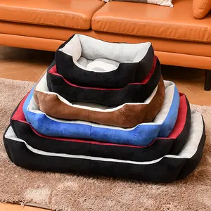 fashion Sofa Dog Bed Luxury Dog Bed Crate Mat Soft Plush Calming Pet Mattress