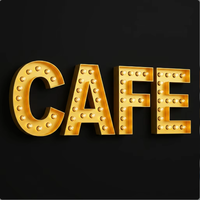 Lettres lumineuses LED 3D de luxe rétro, enseigne vintage pour événements, tapis rouge, magasins, cafés, extérieur, mariages, marques, voitures, IP65