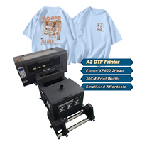 Mesin Printer DTF Otomatis LETOP Factory A3 untuk Transfer Roll Film PET Kaos XP600 Cetak 30CM Plotter All-in-One Printer DTF Mini