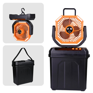 Portable Electric Misting Fan 6L Bucket Outdoor Fans for Camping & Car Use 20000mAh USB Rechargeable <b>Battery</b> Powered Spray - Product Image 1