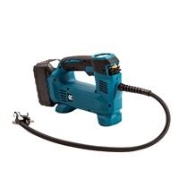 Wireless Inflatable Pump Car-Charged 21V Lithium-Battery Compact Portable Blue/Black Tire Inflator