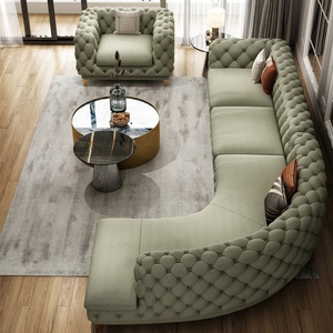 Phong Cách Phương Tây Miếng Bọt Biển Đệm <span class=keywords><strong>L</strong></span> Hình Góc Vải <span class=keywords><strong>Sofa</strong></span> <span class=keywords><strong>Set</strong></span> Cho Khách Sạn Nhà Đồ Nội Thất Phòng Khách - Product Image 3