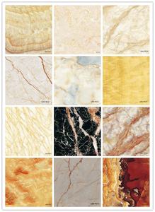 大理石色の壁パネル防水テーブル表面コーティング<span class=keywords><strong>PVC</strong></span>ホットトランスファーUV大理石シート接着剤壁1.3-6.0mm 1.2g/cm3LS - Product Image 4