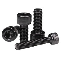 Vis à tête cylindrique hexagonale en acier inoxydable 304, plaqué zinc noir, vis de machine à tête cylindrique M8, boulon M10/M12, grade 6.8