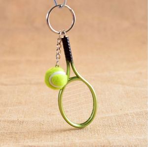 Hot SALE Mini Tennis Racket Pendant Keychain Keyring <b>Key</b> Chain <b>Ring</b> Finder Holer Accessories for Lover's Day Gifts - Product Image 6