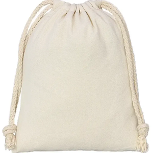 Bolsa de Algodón Natural de 10*15cm, Bolsa de Muselina con Cordón 100% Algodón GOTS, Bolsa de Almacenamiento y Embalaje - Product Image 4