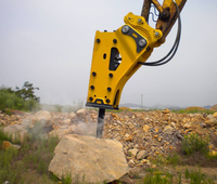 Vente directe d'usine : Brise-roche hydrauliques triangulaires/coudés pour excavatrices, pour le démolissement de roches et de béton dans l'exploitation minière