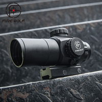 Lunette de visée FIRE WOLF F 3x30 à grossissement fixe, réticule rouge illuminé, optique à lentilles multicouches