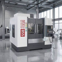 Centre d'usinage vertical CNC robuste VMC1165, fraiseuse à haute précision pour métaux avec ATC à 24 disques VMC855