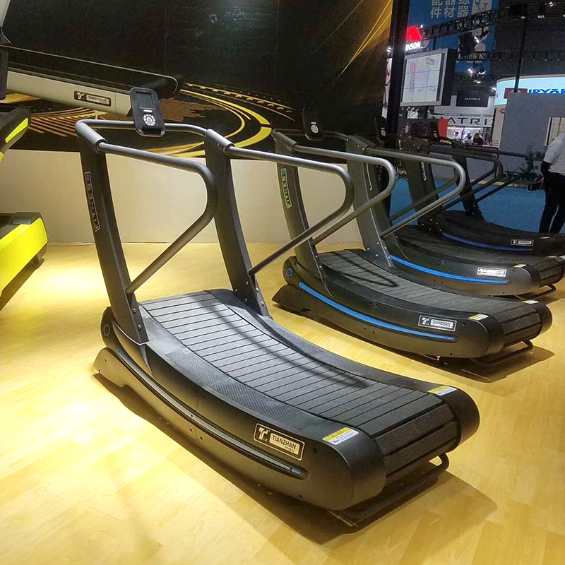Кардио машина воздуха беговой тренажер фитнес само-произведенный безмоторный изогнутые беговая дорожка