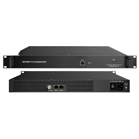DSM2500C 32 in 1 IP to Analog Modulator for NTSC PAL BG SECAM TV Programs for FTTH Use