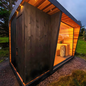 Cabine à cadre portable pour 4 personnes saunas d'extérieur infrarouge avec hammam et sauna infrarouge à spectre complet - Product Image 2