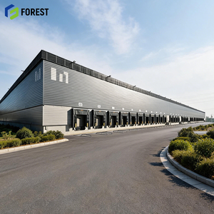 Structure en acier galvanisé résistante aux intempéries, entrepôt commercial, installation de stockage modulaire robuste, terminal commercial - Product Image 1
