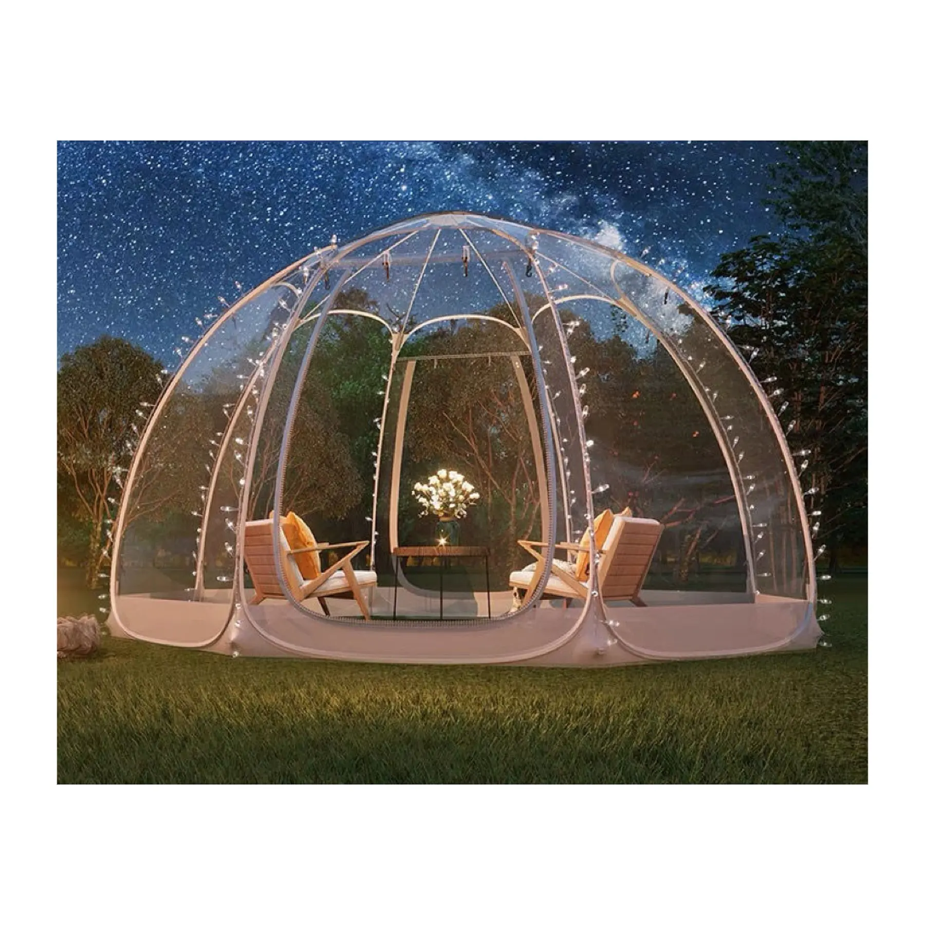 Hot Sale Outside Globe Clear Bubble Dome Igloo Tent Family Tents Camping Outdoor Waterproof Large Tent