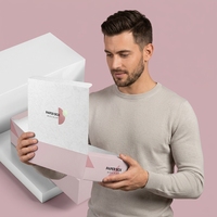 Boîte d'emballage de sous-vêtements pour femmes personnalisée boîte de papier d'avion de carte blanche matériau écologique personnalisé