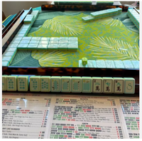 Tuiles de Mahjong Personnalisables Oh My Mahjong – 160 Pièces, Luxe Moderne, Acrylique 4 Couches, Thème Océan, Non Toxique, Écologique