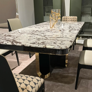 Table en marbre poli écologique effet <span class=keywords><strong>montagne</strong></span> enneigée pour la décoration moderne des bâtiments - Product Image 4