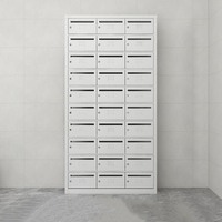 Buzón Moderno Ajustable de Acero Inoxidable Impermeable para Apartamentos, Almacenamiento Exterior de Cartas y Paquetes con Cerradura para el Hogar