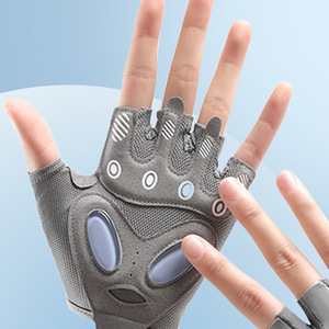 Fitness Workout <b>Silicone</b> <b>Gloves</b> Anti Slip Gel Padded Breathable Mesh Adjustable Unisex Gym Training Exercise <b>Gloves</b> - Product Image 3