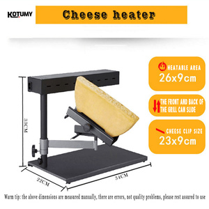 Clips de machine thermofusible à fromage Chauffe-fromage électrique Fondeur de fromage réglable commercial <span class=keywords><strong>Raclette</strong></span> Grill <span class=keywords><strong>Suisse</strong></span> - Product Image 3