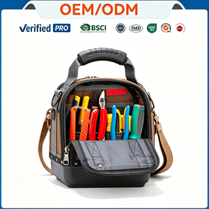 High Quality Heavy-Duty Electrician <strong>Tool</strong> Kit <strong>Bag</strong> Compact Electrician Rucksack Molded Base Zipper Closure Luxury <strong>Tool</strong> <strong>Tote</strong> <strong>Bag</strong> - Product Image 1