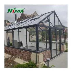 Professional Design Size Winter Garden Free Standing Sunroom Glass Houses For Villa