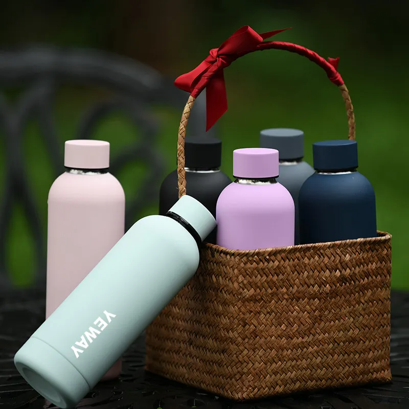 Yeway New Fashion Stainless Steel 304 Eco Friendly Water Bottle Thermos Double Walled Flask Customized Small Mouth Water Bottle