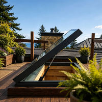 Fenêtres de toit modulaires en aluminium durable pour projets de bâtiments commerciaux, industriels et publics