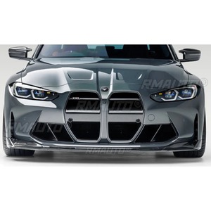 สปอยเลอร์กันชนหน้า M3 M4 G80 G82 สีดำเงา สไตล์สปอร์ต ชุดแต่งกันชนหน้า สำหรับ BMW M3 M4 G80 G82 ปี 2020-2023 อุปกรณ์ตกแต่งรถยนต์ - Product Image 4