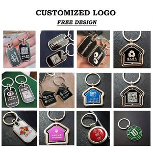 Porte-clés ovales en alliage métallique personnalisables avec logo, pour publicité, promotion, cadeaux, llaveros, porte-clés métalliques, plaques d'identification pour chiens - Product Image 4