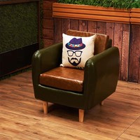 Chaise de banquet individuelle en similicuir PU vert pour restaurant, bar, pub, café, fast-food, bistrot, espace repas