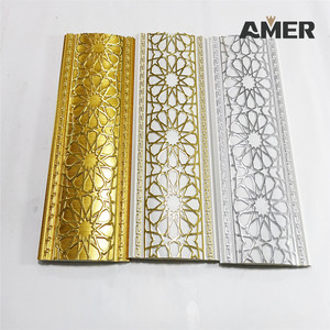 Vỏ Trần Xốp Chống Thấm Nước Màu Vàng Sang Trọng Của Nhà Máy Bán Sỉ Vỏ Trần Hình Chữ PS Cho Nội Thất Vỏ Trần Hình Vương Miện - Product Image 1