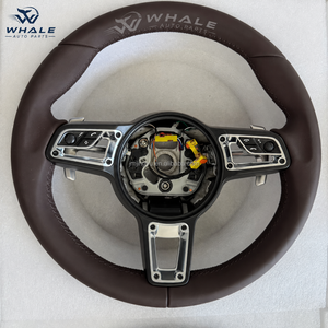 Volant en cuir intégral compatible avec <span class=keywords><strong>Porsche</strong></span> 911 Carrera S 4 4S Targa Turbo S GTS GT3 RS 997.2 2004 à 2012 - Product Image 4