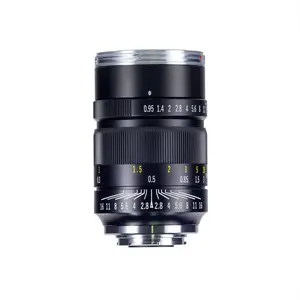 M43 format manual fokus lensa fokus tetap memiliki panjang fokus 17mm, bukaan maksimum f/0.95, bukaan minimum f/16