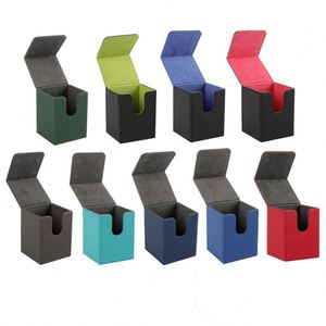 Boîte de rangement pour cartes à motif damier FX, chargement par le haut, pour jeux de cartes à collectionner, étui de collection de jeux en cuir PU anti-rayures - Product Image 4