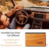 Offre Spéciale – Lot de 2 Diffuseurs d'Arômes en Bois pour Voiture – Éliminateur d'Odeurs Automobile – Plusieurs Parfums – Parfum Automobile